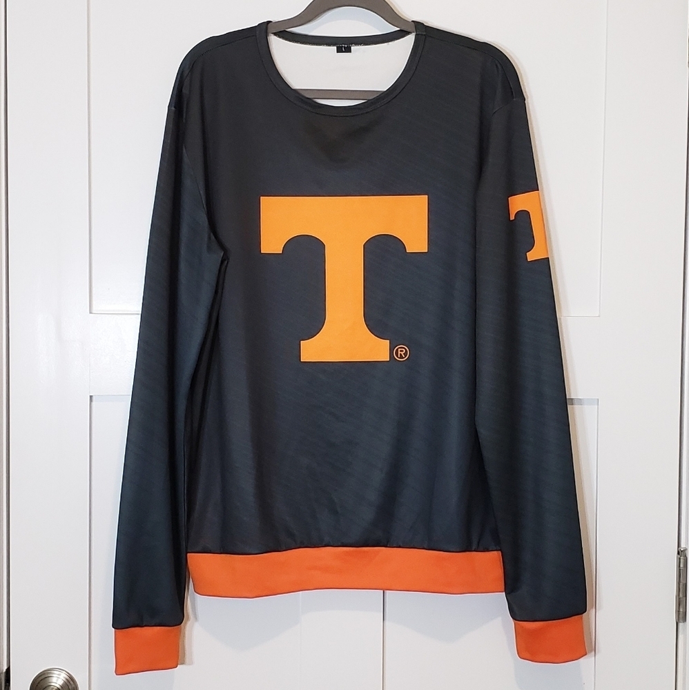 Tennessee VOLS Pewter Tide Static Rain  Pullover Sweatshirt Large EUC
